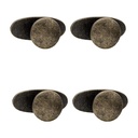 Set maniglia da 4 Marrone 3x3x5 cm / S3 cm