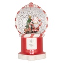 Snowball with LED Red White 12x11x20 cm / 3xAA