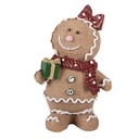 Décoration bonhomme de pain dépice Marron Rouge 10x7x16 cm
