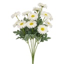 Decorative Artificial Branch with flowers White Green 89 cm
