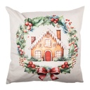 Federe Cuscini Beige Marrone 45x45 cm