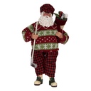 Decoratie kerstman 16x11x28 cm