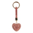 Portachiavi Rosso Color oro 4x3x13 cm