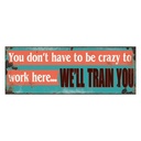 Text Board Blue, Orange 36x1x13 cm