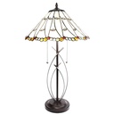 Lampe de table Tiffany Beige Ø 41x68 cm E27/max 2x60W