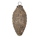 Weihnachtskugel Beige Ø 7x15 cm
