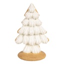 Christmas Decoration Christmas Tree Beige Brown 13x10x21 cm