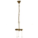 Chaîne de pendentifs Tiffany Marron Ø 19x160 cm E27/max 3x60W