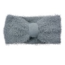 Stirnband 10x22 cm Grau