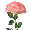 Kunstblumen Rosen Rosa Grün 19x19x75 cm
