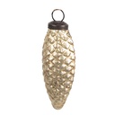 Palla di natale Color oro Marrone 5x4x10 cm