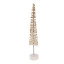 Decorazione Albero di Natale Beige Color oro Ø 5x25 cm