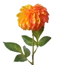 Artificial Flower Orange Green 13x13x63 cm