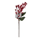 Branche de Décoration de Noël Rouge Blanc 9x8x36 cm