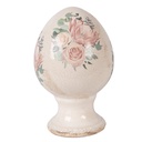 Décoration uf sur pied Beige Rose Ø 9x14 cm