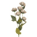 Deko Ast mit Blumen Grau Grün 10x10x63 cm
