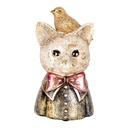 Decoratie buste kat 11x9x18 cm