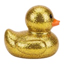 Decorative Rubber Duck Gold colored 7 cm