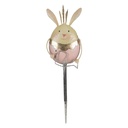 Piquets décoratifs de jardin Lapin Rose, Beige 17x8x59 cm