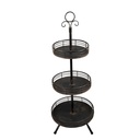 Alzatina 3 Livelli Nero Ø 34x95 cm
