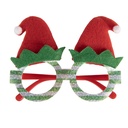 Lunettes avec chapeaux de pere Noël Vert Rouge 15x3x11 cm