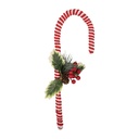 Décoration de Noël canne à sucre Rouge Blanc 13x3x30 cm