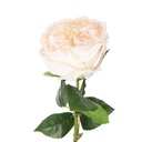 Kunstblumen Rosen Weiß Grün 9x9x43 cm
