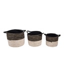 Mand (3) Ø 52x31 / Ø 46x27 / Ø 37x23 cm