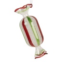 Boule de Noël Blanc Rouge Ø 5x13 cm