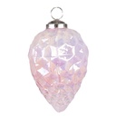 Boule de Noël Rose Ø 6x11 cm