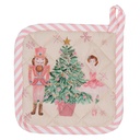 Manique enfant Beige Rose 16x16 cm