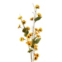 Decorative Artificial Branch with flowers Yellow Green 25x6x107 cm