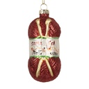 Boule de Noël Rouge Blanc Ø 5x10 cm
