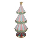 Weihnachtsdeko Weihnachtsbaum Blau Rosa Ø 15x38 cm