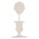 Decoratie bloempot 7x10x22 cm