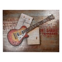 Wall Decoration Orange Brown 100x5x75 cm