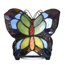 Lampe de table Tiffany Papillon Bleu 15x8x13 cm (LED)
