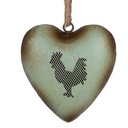Pendentif décoratif Cur Vert Marron 14x5x14 cm