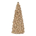 Décoration de Noël Sapin de Noël Marron Blanc Ø 13x31 cm