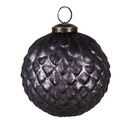 Boule de Noël Gris Ø 10x10 cm