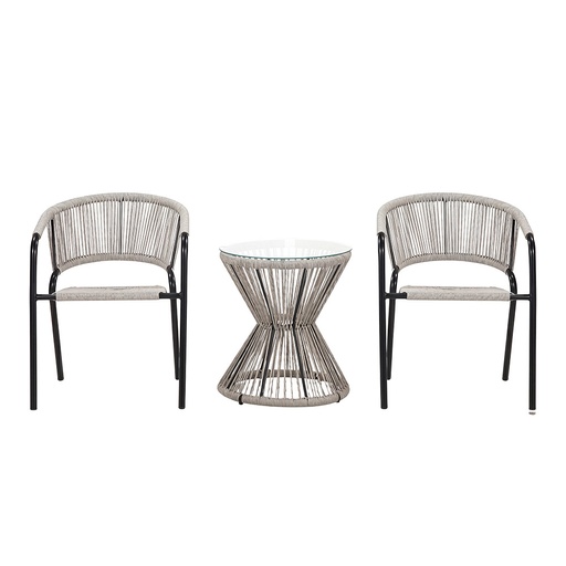 Tafel + 2 stoelen Ø 50x55 / 56x60x72 cm (2)