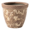 Pot de fleurs d'intérieur Marron Beige Ø 18x15 cm