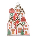 Decorazione di case Bianco Rosso 30x8x46 cm