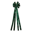 Dekorative Schleife Grün Goldfarbig 33x135 cm