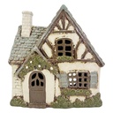 Kerzenhalter Weihnachten Häuschen Weiß Grau 18x10x19 cm
