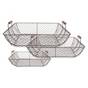 Körbe Braun (set 3) 40x34x15 / 36x30x14 / 32x26x13 cm
