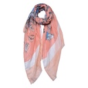 Scarf Women Print Pink 85x180 cm