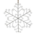 Décoration pendentif Flocon de neige Blanc 43x1x48 cm