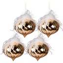 Kerstbal Ø 12x12 cm (set van 4)