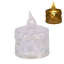 Bougie chauffe-plat avec Transparent LED Ø 4x5 cm